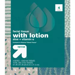 Facial Tissue with Lotion - 4pk/65ct - up & up™