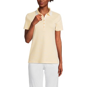 Lands' End Women's Supima Cotton Polo Shirt - 1 of 4
