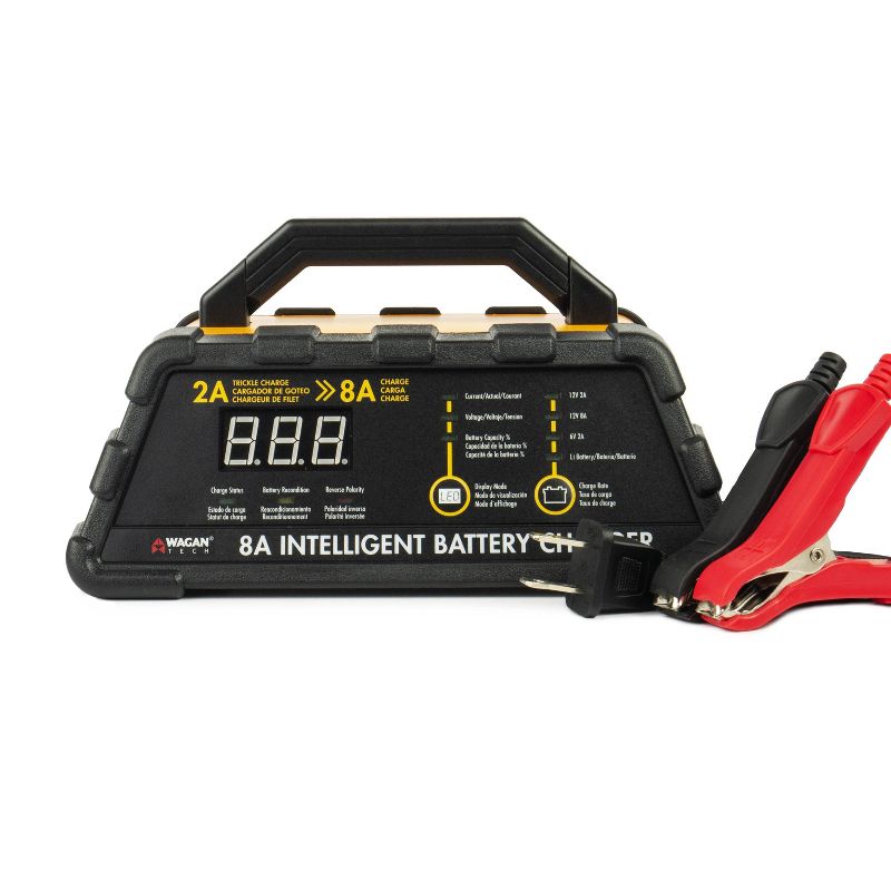 Wagan 8.0A Intelligent Battery Charger Black, 3 of 4
