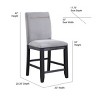 8pc Yves Counter High Dining Set Charcoal - Steve Silver Co. - 4 of 4