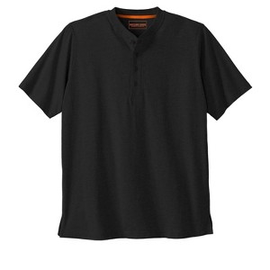 Boulder Creek by KingSize Heavyweight Short-Sleeve Henley Shirt - 1 of 4