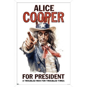 Trends International Alice Cooper - For President Framed Wall Poster Prints - 1 of 4