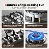 GASLAND GH60SF 24-Inch 4-Burner Built-in Gas Cooktop, ETL,  NG/LPG Convertible, Stainless Steel - 2 of 4