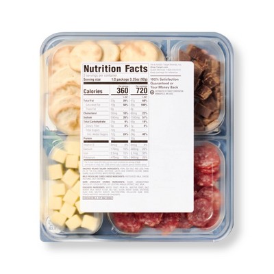 Charcuterie Bites Milano Nuggets Mild Provolone Cubes Dark Chocolate Chunks Round Crackers - 6.5oz - Good & Gather™