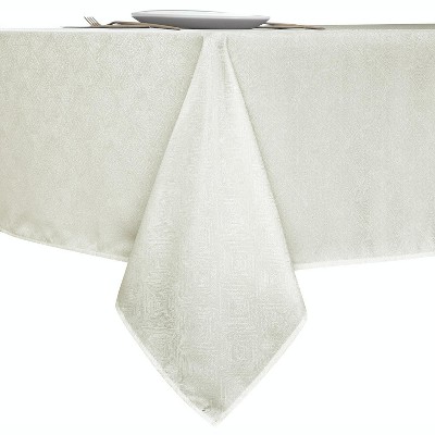 Kate Aurora Diamond Textured Spill And Stain Proof All Purpose Fabric Tablecloth