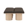Meridian Furniture,Pavilion Boucle Fabric Bench - 3 of 4