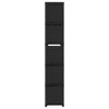 vidaXL Fabric Display Shelf in Black with 15 Open Compartments - Free-Standing Book Organizer with Steel Frame, Easy to Assemble - 3 of 4