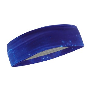 Unique Bargains Flexible Sport Headband Purple Blue 1 Pc - 1 of 4