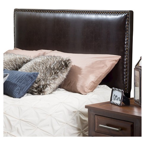 Brown on sale headboard king