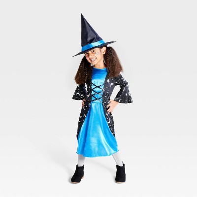 Toddler Storybook Sorceress Halloween Costume Dress with Hat - Hyde & EEK! Boutique™