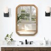 Whisen Wall-Mounted Bathroom Mirror with Cabinet and Adjustable Shelves, Space-Saving and Modern Elegant Design - Antique Natural - 4 of 4