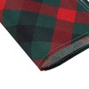 Unique Bargains Christmas Place Mats Plaid Linen Red Green Beige White 13"x17.7" 2 Pcs - 4 of 4