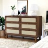 NicBex Rattan Dresser with 6 Drawers - 2 of 4