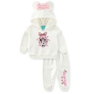 Disney Minnie Mouse Baby Girls Hoodie and Pants 2 Piece Set for Newborn and Infant - 1 of 4