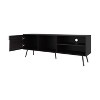 Vynxaria Contemporary TV Stand with Multi-Storage, Wengue, 63"W x 15.7"D x 22.8"H - 2 of 4
