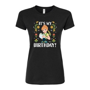 Women's - Disney - Anna It's My Birthday Fitted Graphic T-Shirt - 1 of 2