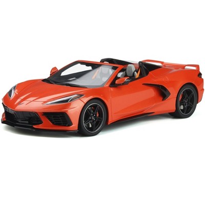 Chevrolet Corvette C8 Cabriolet Sebring Orange 1/18 Model Car by GT Spirit