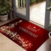 Lomsoe Christmas Welcome Mat - Festive, Non-Slip, Easy to Clean,Flannel Doormat, Ideal for Living Room, Bedroom, and Holiday Home Decor. - 2 of 4