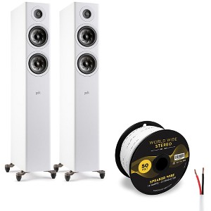 Polk Audio Reserve R500 Floorstanding Speaker Cable Bundle (White) - 1 of 4