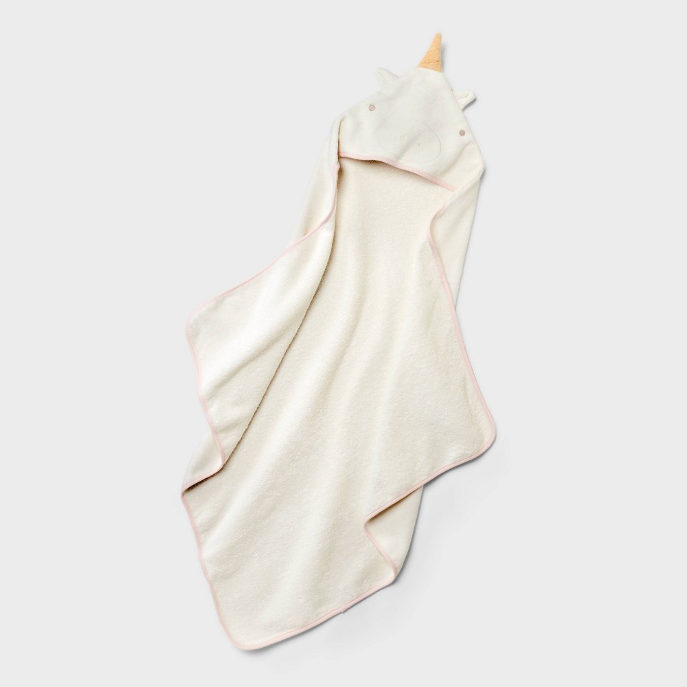 Photos - Towel Baby Hooded  - Cloud Island™ Cream