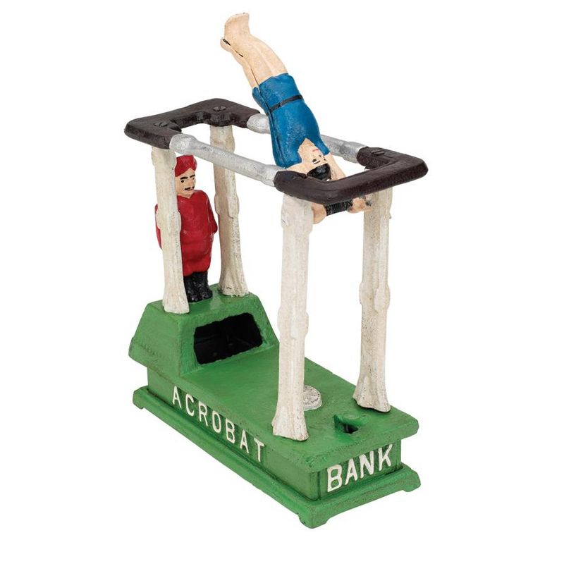 Design Toscano The Acrobat Collectors' Die-Cast Iron Mechanical Coin Bank, 2 of 4