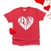 Simply Sage Market Women's Be Mine Distressed Heart Short Sleeve Garment Dyed Tee - 3 of 4