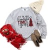 Simply Sage Market Women's Graphic Sweatshirt It's The Most Wonderful Time of The Year Plaid - 3 of 4