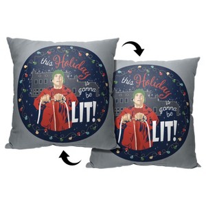 Warner Bros. Christmas Vacation Lit Holiday Throw Pillow 18x18 Inches - 1 of 2