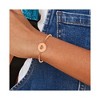 Chisel Stainless Steel Polished Rose IP-plated Cut out LOVE YOU TO THE MOON AND BACK Heart Bangle Bracelet - 3 of 3