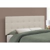 Bed, Headboard Only, Bedroom, Upholstered, Linen Look, Transitional - 3 of 4