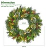 Christmas Fireplace Wreath - Holiday Decoration, Festive Wreath, Christmas Garland, Natural Twig Wreath, Winter Seasonal Wreath - 4 of 4