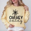 Simply Sage Market Women's  Garment Dyed Graphic Sweatshirt Hey Vacay Palm Tree - 2 of 3