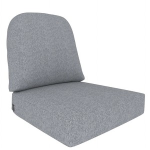 Covers&All Outdoor Seat / Back Deep Seating Cushion, Eco-friendly Olefin Fabric, 24 in L x 22 in W x 5 in Thick - 1 of 4