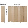 Sevobal Partitions and Room Dividers 6-Panel Wood Foldable Design Folding Privacy Screens for Office and Living, Off-white, 78.74"*4.80"*66.93" - 3 of 4