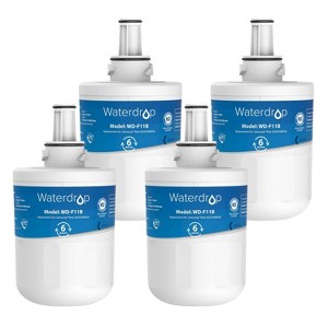 Waterdrop 4pk Refrigerator Water Filter Replacement for Samsung DA29-00003B DA29-00003A - 1 of 4