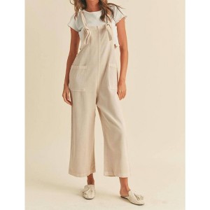 Women's TENCEL WASHED JUMPSUIT - MIOU MUSE - 1 of 4