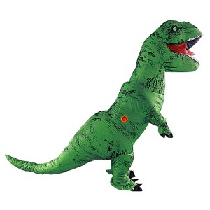 Studio Halloween Kids' Inflatable T-Rex   Costume - One Size Fits Most - Brown - 1 of 1