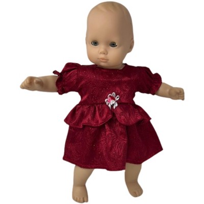 Doll Clothes Superstore Handmade Scarlet Princess Dress Fits 14-16 Baby Dolls