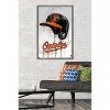 Trends International MLB Baltimore Orioles - Drip Helmet 22 Framed Wall Poster Prints - 2 of 4