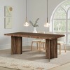 Lirago Kitchen Table with Large Tabletop Seats 4-6 Made of Engineered Wood for Dining Room/Office 31.5"D x 62.99"W x29.53"H Dark Brown - 3 of 4