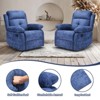 Kumasinova Modern Small Rocker Swivel Recliner Sofa,30°Rocking Chair with Pillow-Top Arm,90-150°Recline for Small Spaces,Bedroom,Living Room - 4 of 4