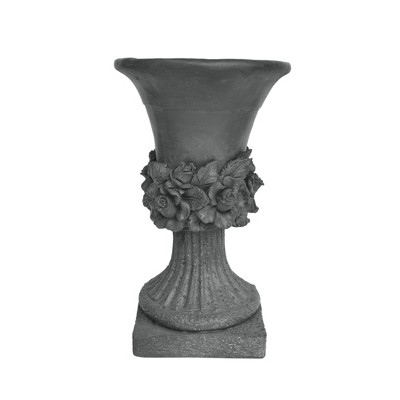 Maggift Outdoor Planters with Special Design, Novely Flower Planter Pot for Garden, Courtyard, Patio, Gray，11.75"*11.75"*19.5"