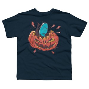 Boy's Design By Humans Halloween smashed pumpkin By BlackBerry55 T-Shirt - 1 of 2