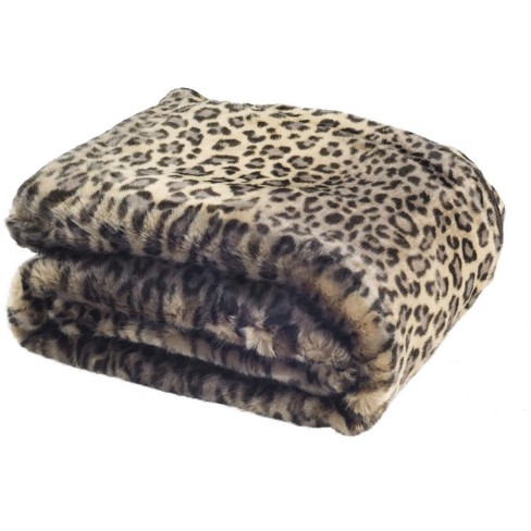 Faux Black Leopard Throw Blanket Leopard 50 X 60 Safavieh Target