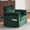 CAVINAS 33 Inch Oversized Swivel Corduroy Lounge Chair, Single Sofa Chair with Plush Cushion, for Small Spaces - 2 of 4