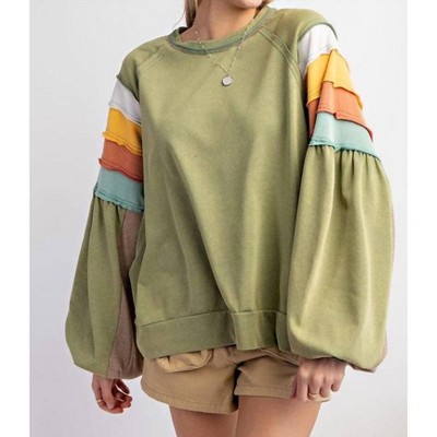 Women's Mineral Washed Pullover - Easel