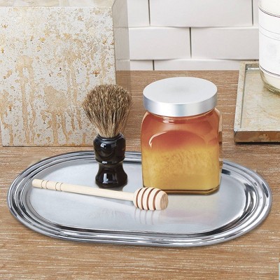 Chrome Plated Stainless Steel Oval Amenity Tray