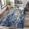 Washable Modern Abstract Rug Non Slip Low Pile Rug Soft Contemporary Throw Floor Cover Foldable Indoor Carpet for Living Room Bedroom - 3 of 4