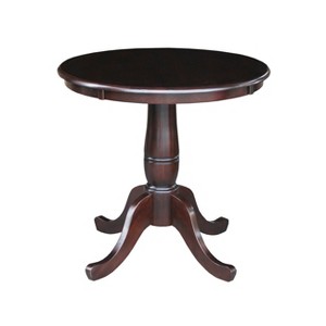 30" Round Top Pedestal Dining Table - International Concepts - 1 of 1