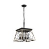 4-Light Kitchen Island Light, Retro Design Farmhouse Style Chandelie(No Bulbs) - 4 of 4